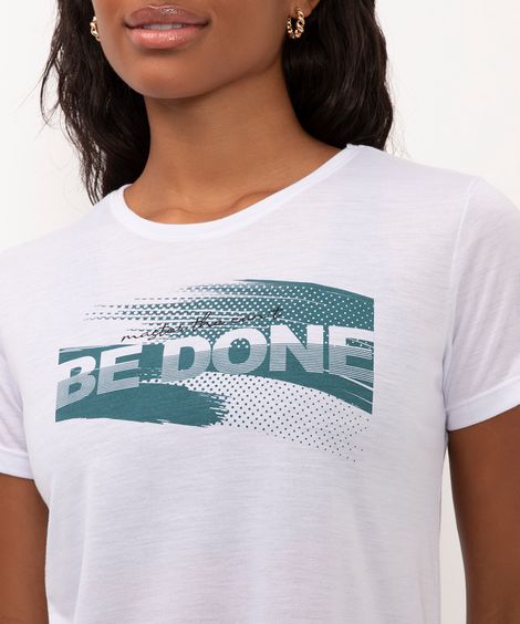 camiseta esportiva be done branca