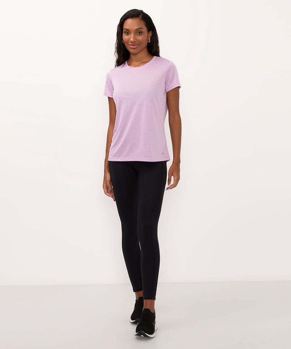 blusa esportiva ace manga curta lilás