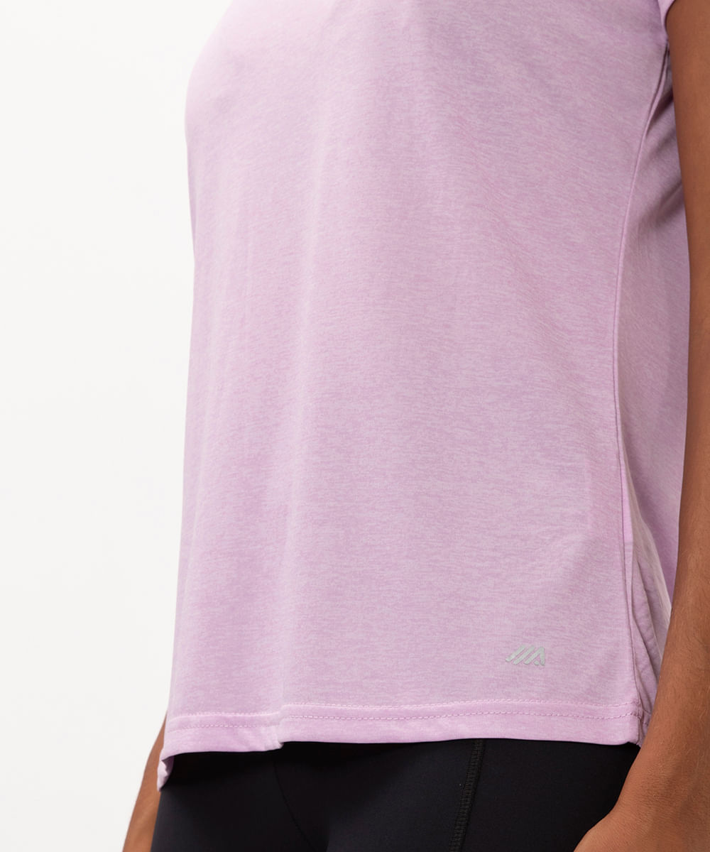 blusa esportiva ace manga curta lilás