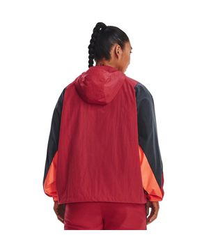 Jaqueta de Treino Feminina Under Armour Rush Woven Anorak Vermelho