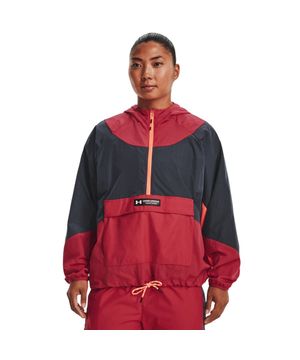 Jaqueta de Treino Feminina Under Armour Rush Woven Anorak Vermelho