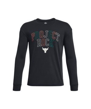 Camiseta de Manga Longa Infantil Under Armour Project Rock Multi Color LS Preto