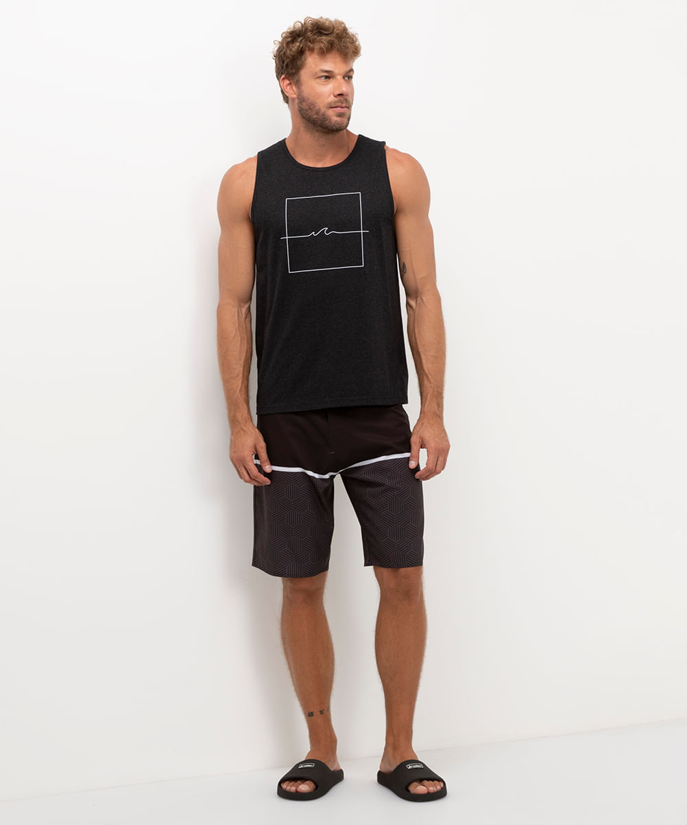 bermuda boardshort listra preto