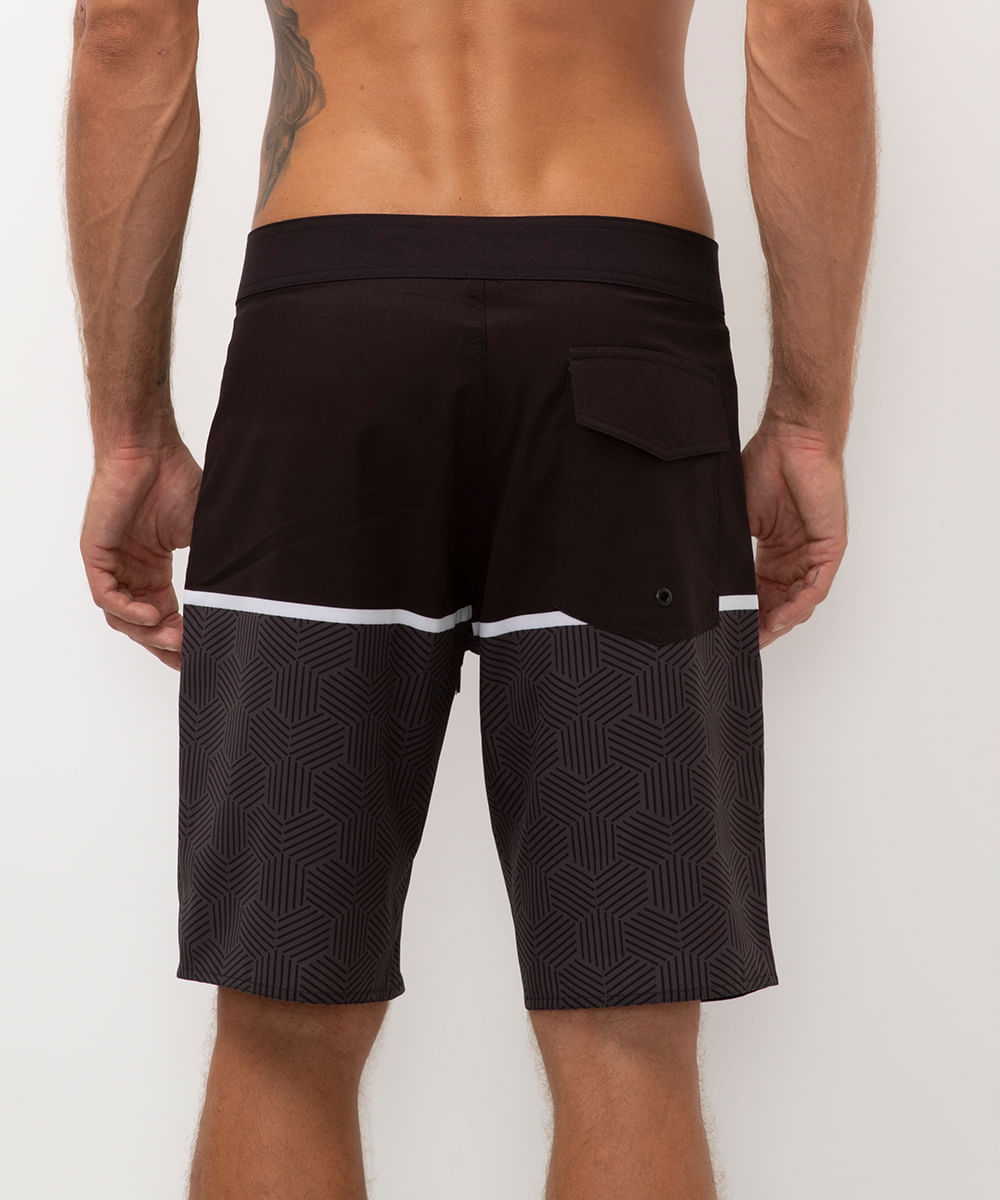 bermuda boardshort listra preto