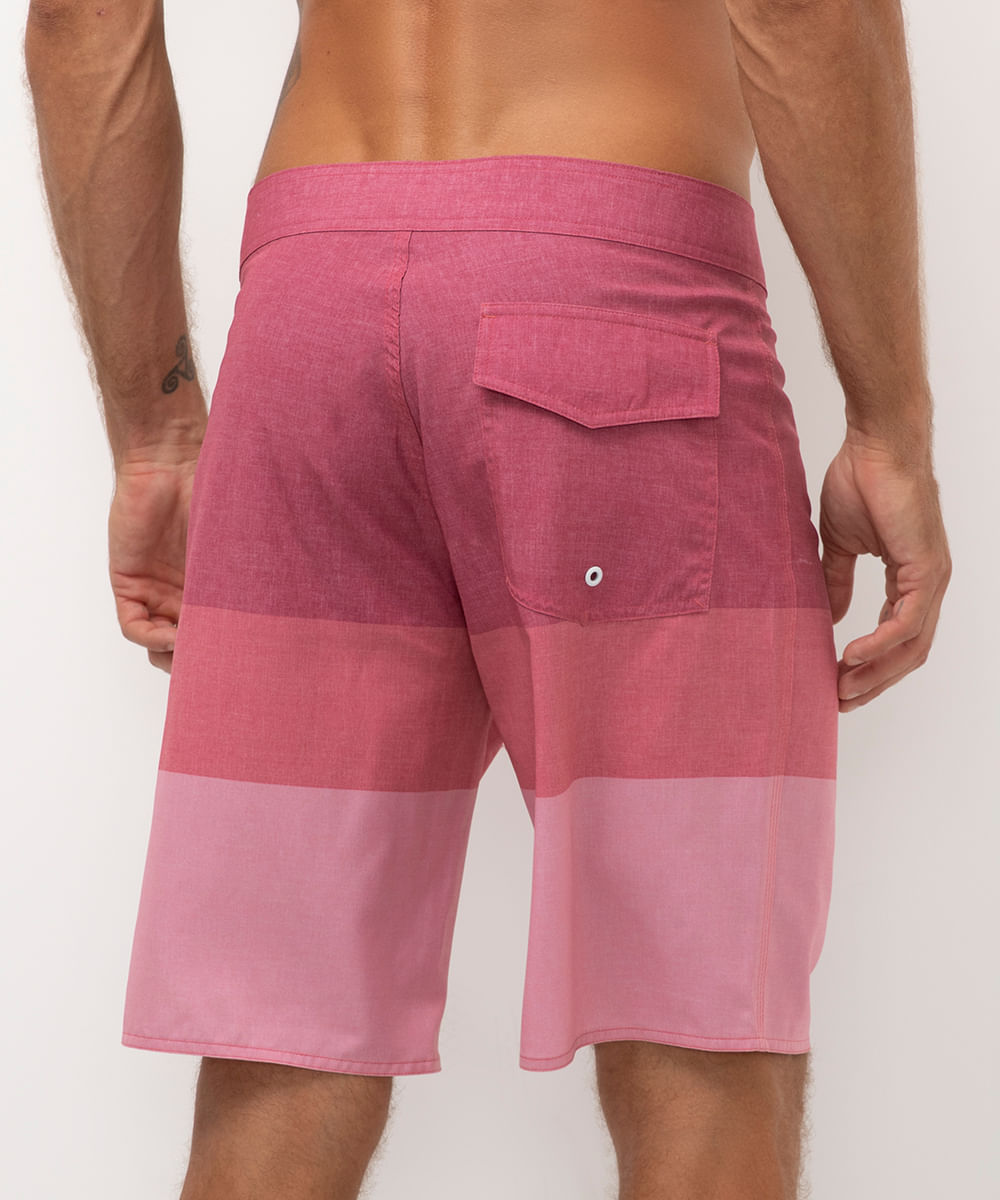 bermuda boardshort listras rosa
