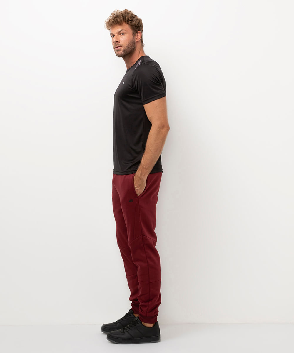 calça jogger esportiva vinho