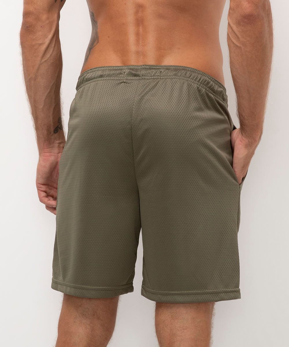 bermuda texturizada esportiva ace verde