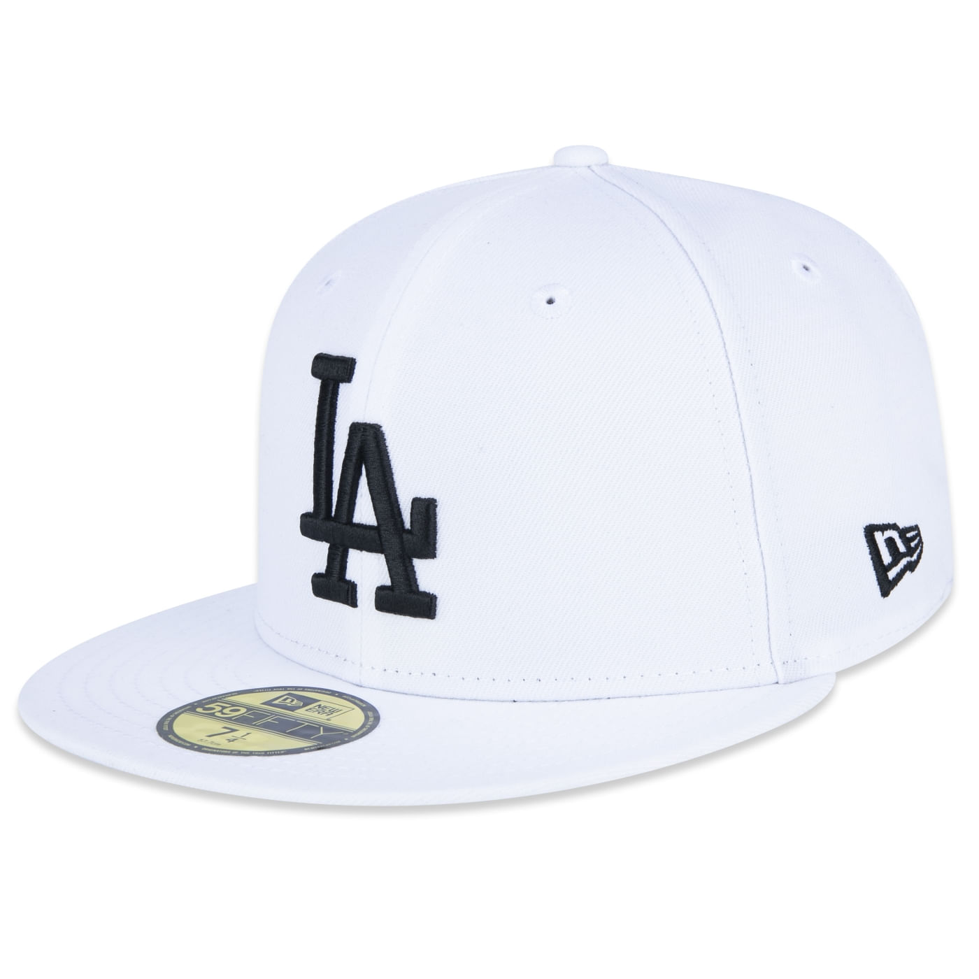 Bone New Era 59FIFTY Fitted MLB Los Angeles Dodgers Branco