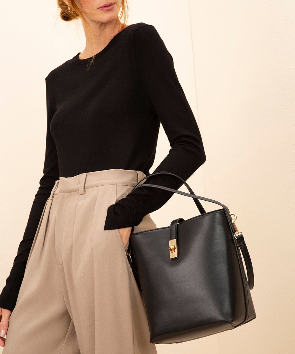 bolsa bucket mindset preto