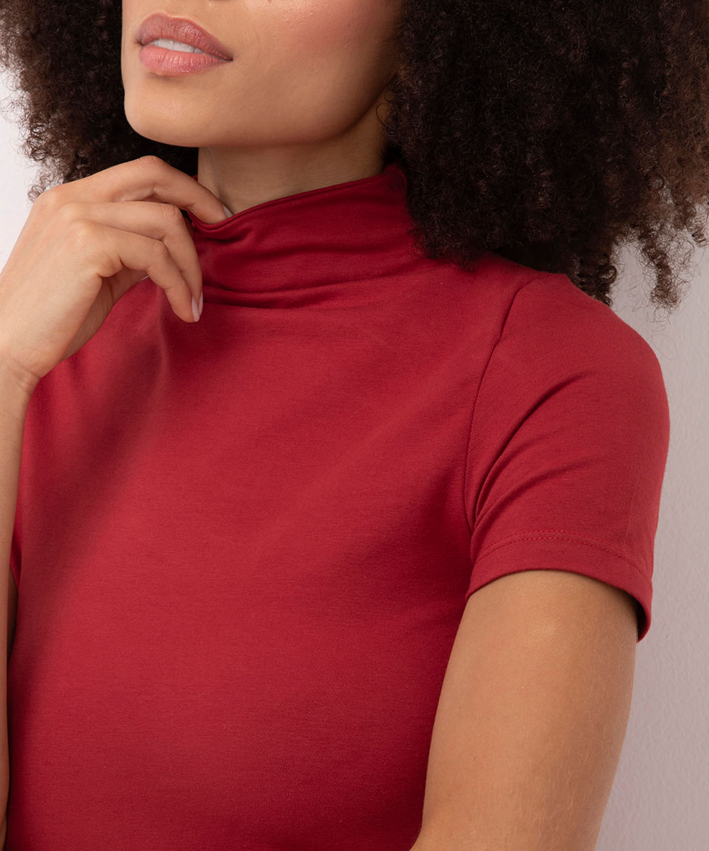 vestido midi de algodão vinho