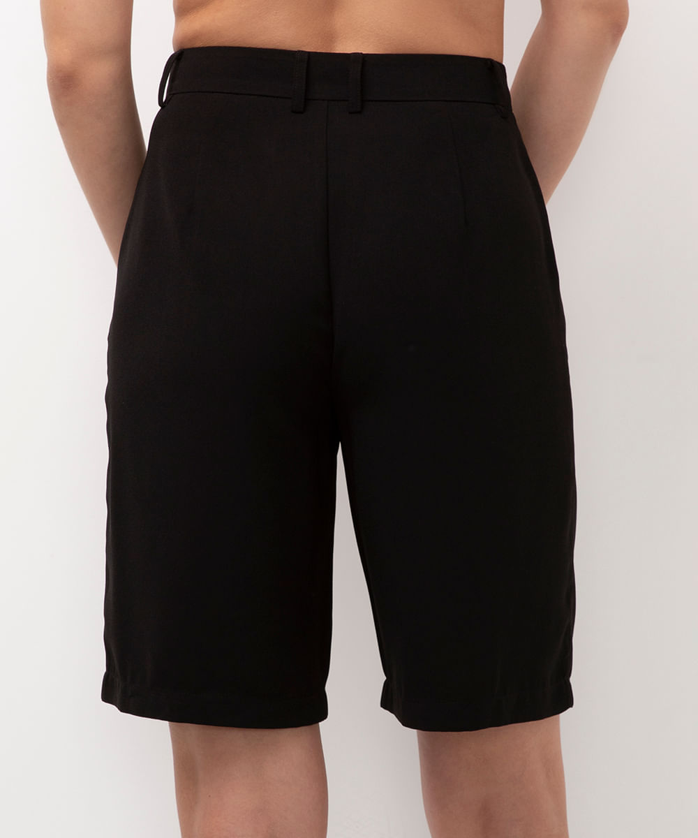 bermuda oversized alfaiataria bff agatha preto