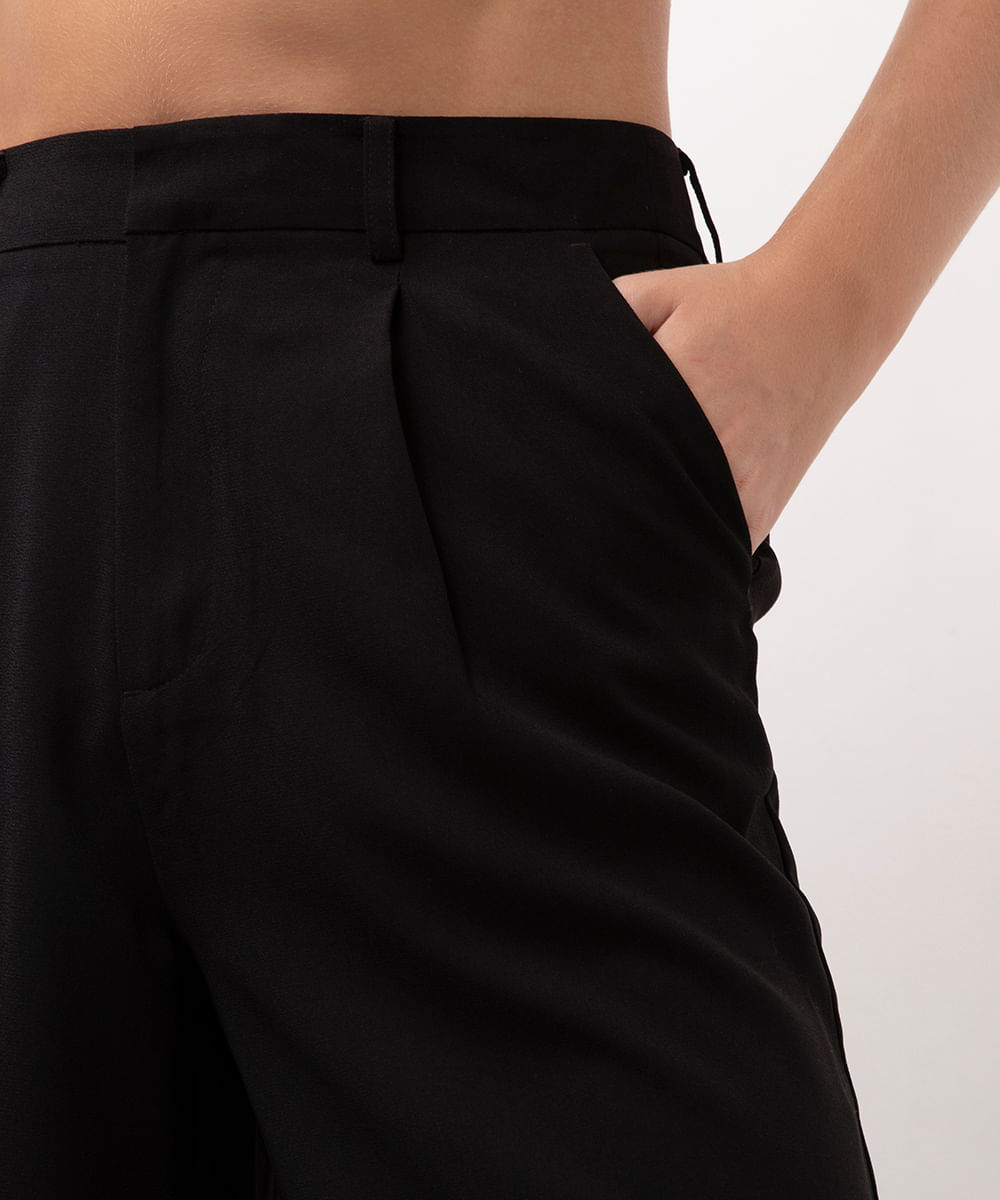 bermuda oversized alfaiataria bff agatha preto