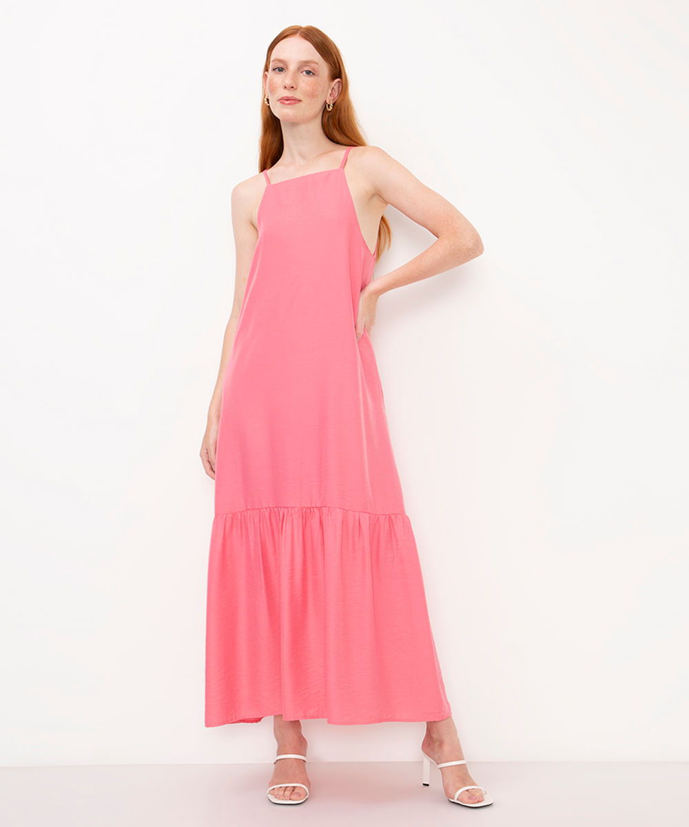 Vestido Midi London BH Rosa