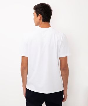 camiseta de algodão peruano branco