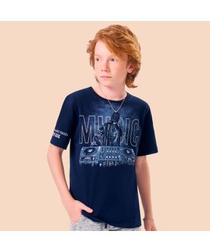 Camiseta Teen Masculina Lemon Meia Malha