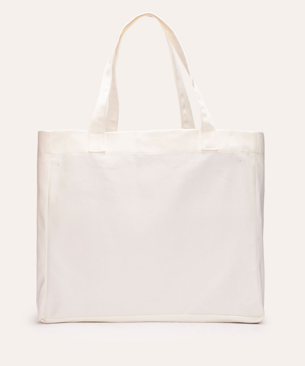 bolsa tote eco bag change mindset bege