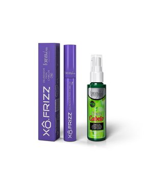 Kit Modelador Xô Frizz e Tônico Cresce Cabelo Forever Liss