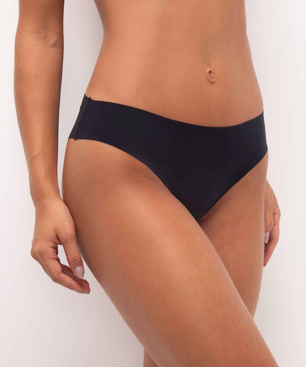 kit de 2 calcinhas biquíni corte a fio preto