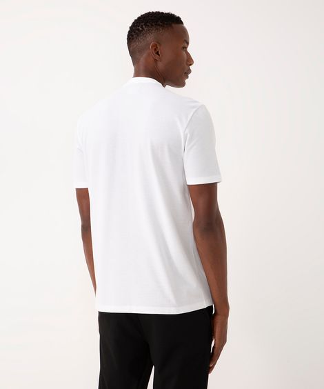 polo comfort gola padre manga curta branco