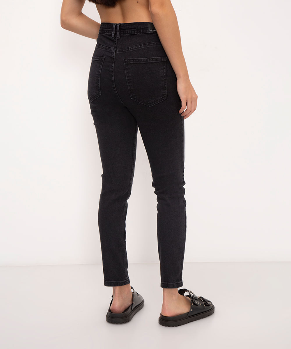calça jeans super skinny 80's preta