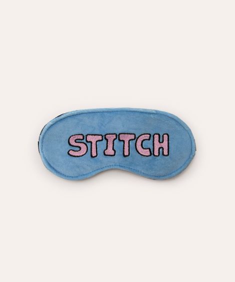 apoio de pescoço com máscara de dormir stitch lilás
