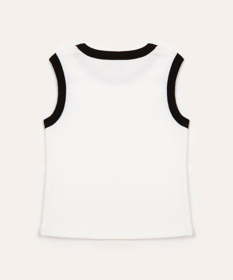 regata de algodão infantil off white