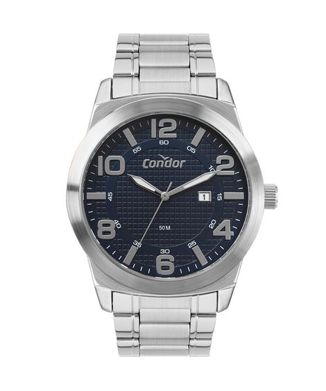 relógio analógico masculino condor co2117ad-k4a prateado
