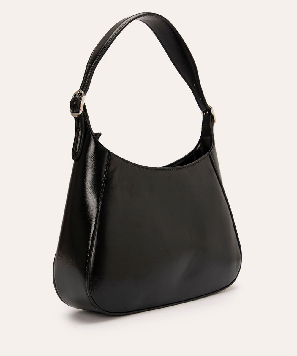 bolsa shoulder recortes preto
