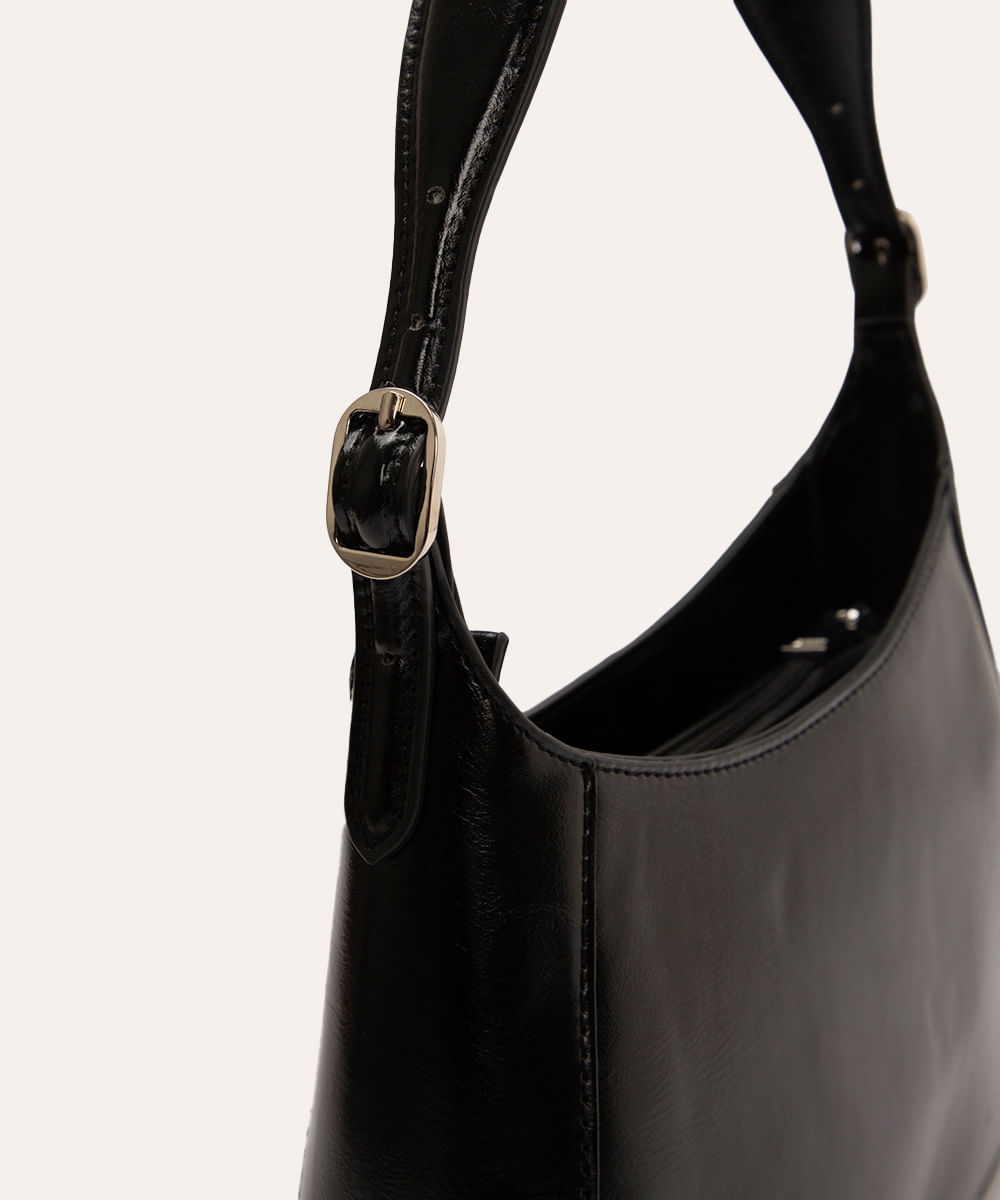 bolsa shoulder recortes preto