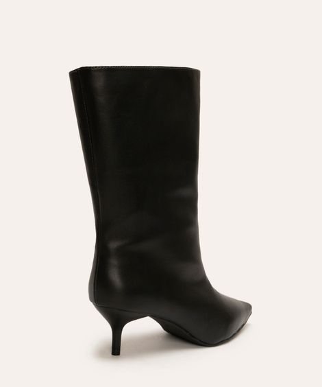 bota bico fino salto baixo mindset preto