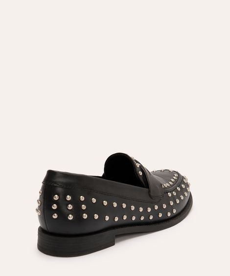 mocassim com tachas oneself preto