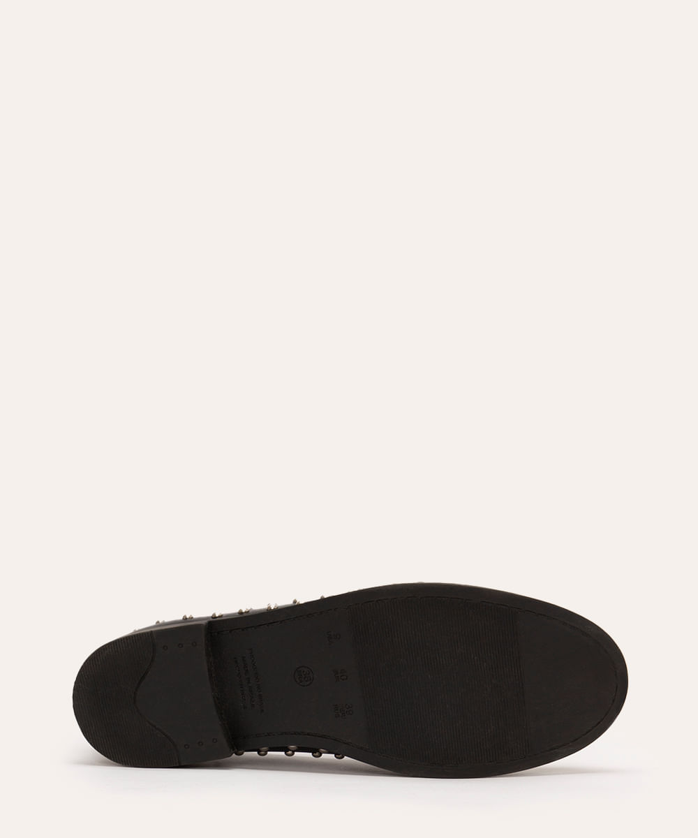 mocassim com tachas oneself preto