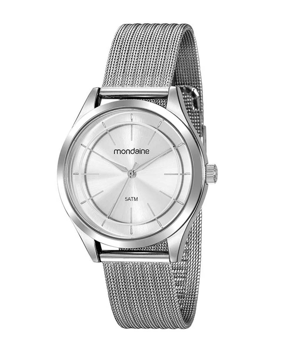 relógio mondaine analógico 99463l0mvne2kr prateado