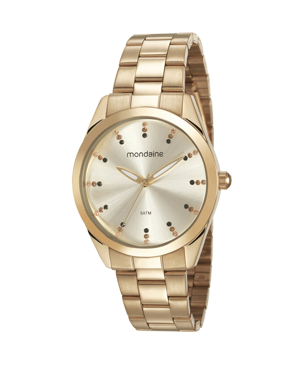 relógio mondaine analógico 53672lpmvde1ks dourado
