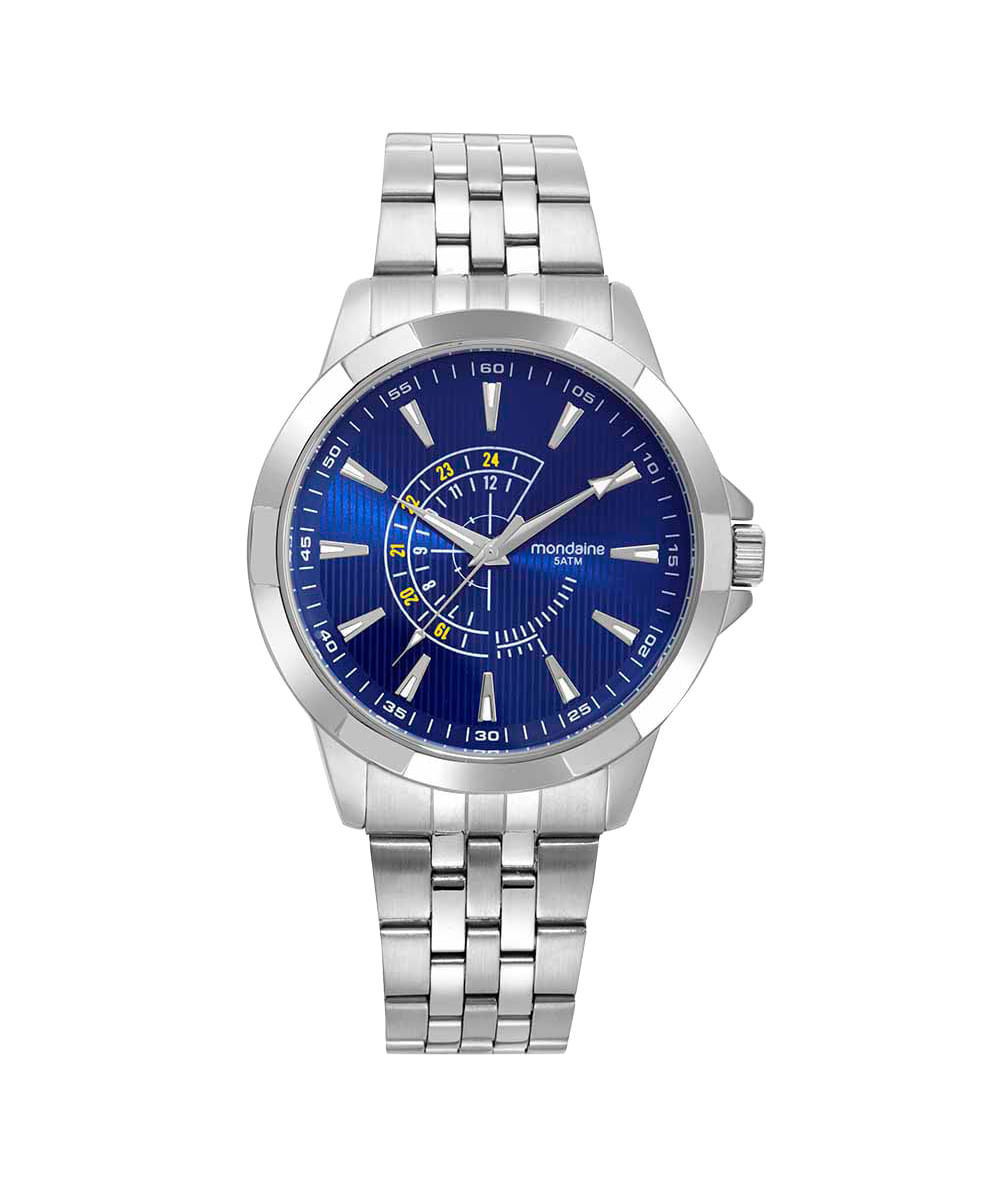 relógio mondaine analógico 99668g0mvne1kj prateado