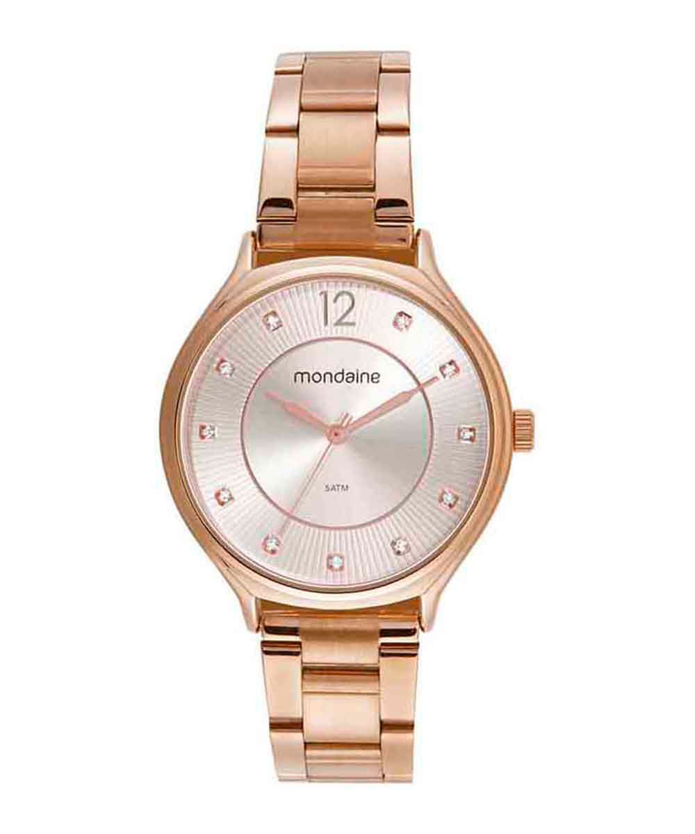 relógio mondaine analógico 32516lpmvre3kr rosê