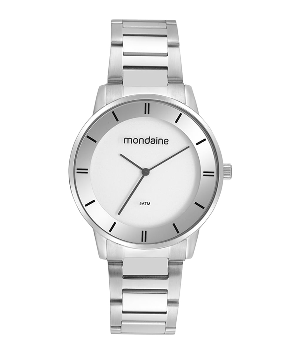 relógio mondaine analógico 32475l0mvne2kr prateado
