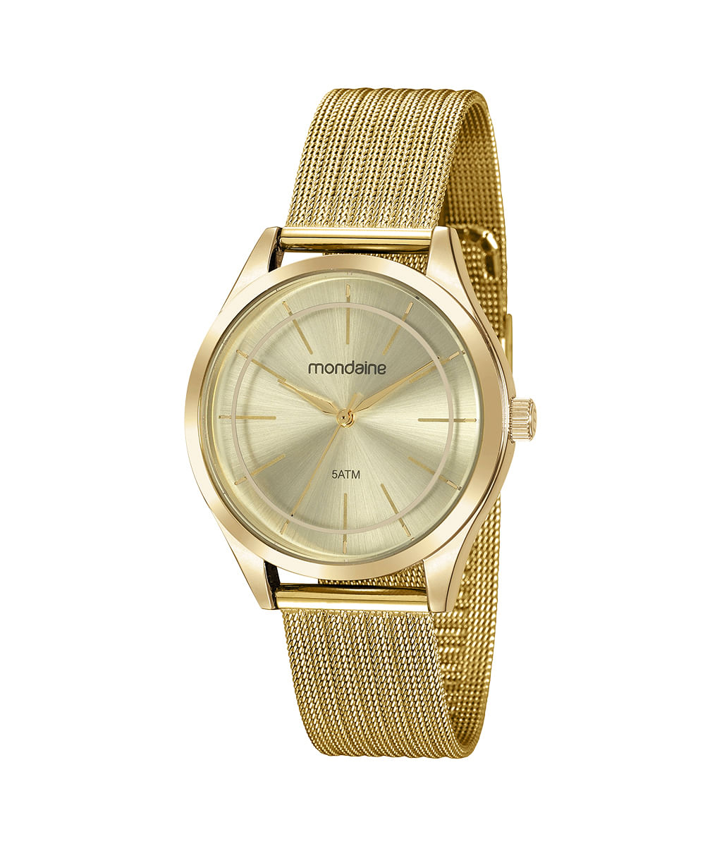 relógio mondaine analógico 99463lpmvde1kr dourado