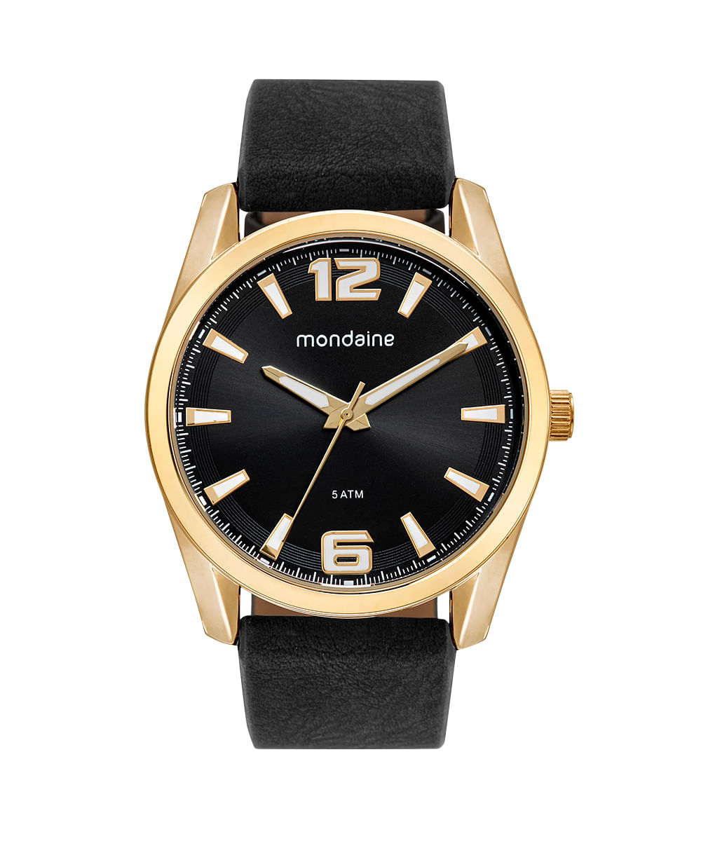 relógio mondaine analógico 76787gpmvdh3kr dourado