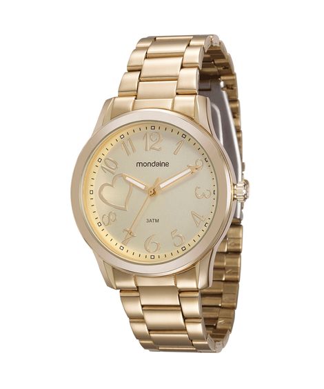 relógio mondaine analógico 99127lpmvde1kr dourado