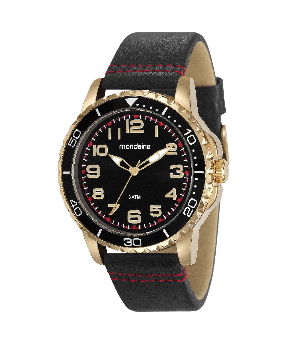 relógio mondaine analógico 76710gpmvdh4kv dourado
