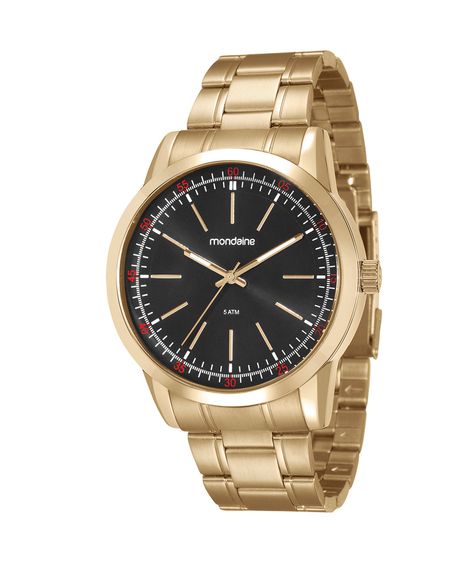 relógio mondaine analógico 94985gpmvde2kj dourado