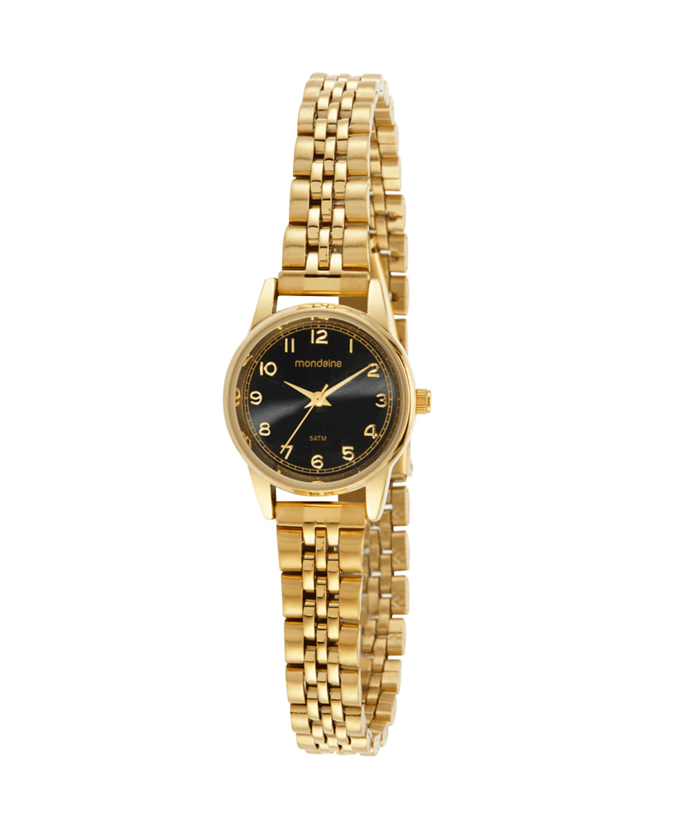relógio mondaine analógico 32425lpmvde1ke dourado