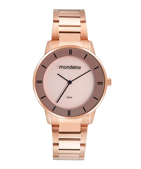relógio mondaine analógico 32475lpmvre3kr rosê