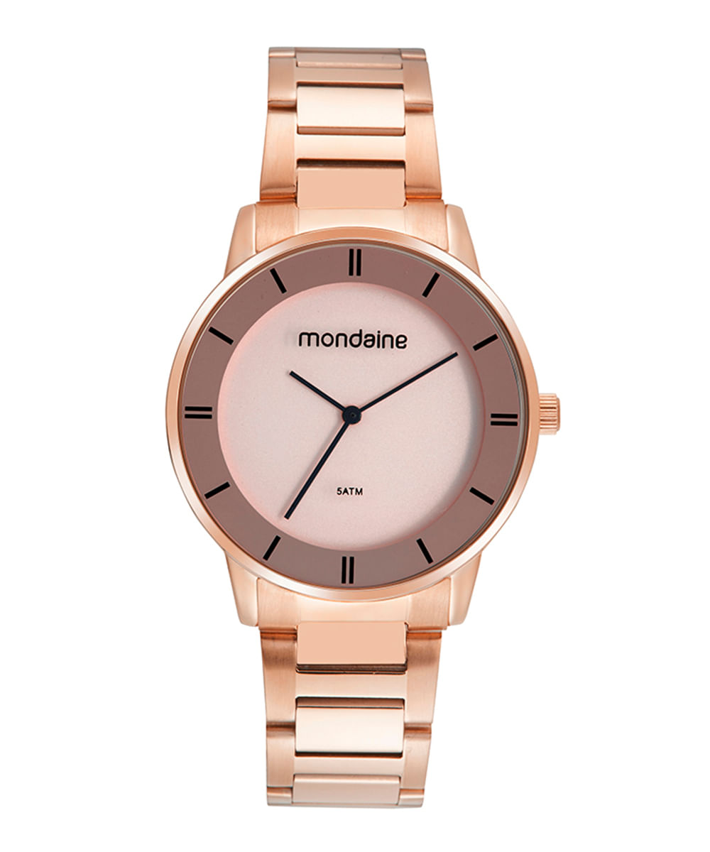 relógio mondaine analógico 32475lpmvre3kr rosê