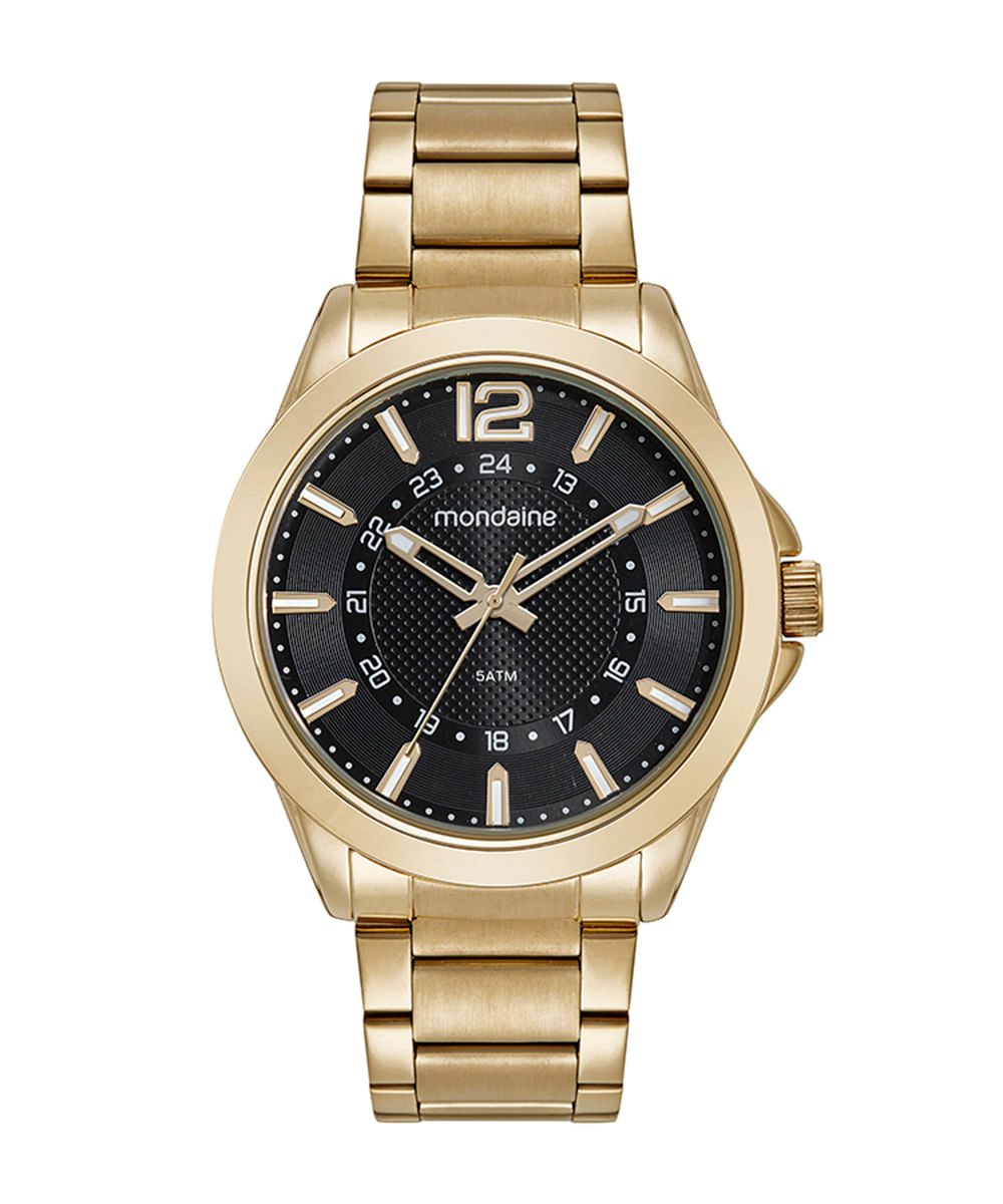 relógio mondaine analógico 32602gpmvde1kr dourado