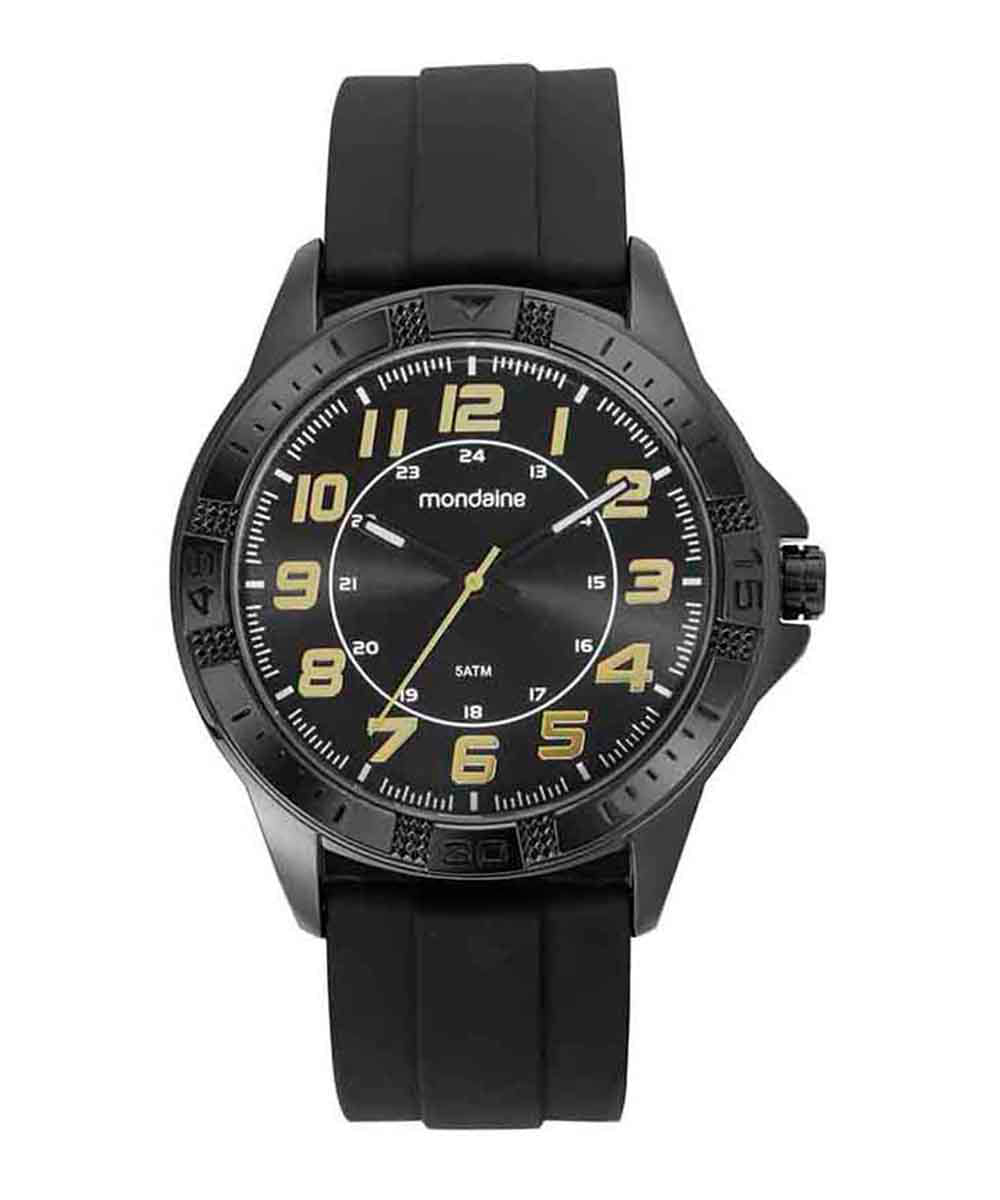 relógio mondaine analógico 99431gpmvpi4kr preto