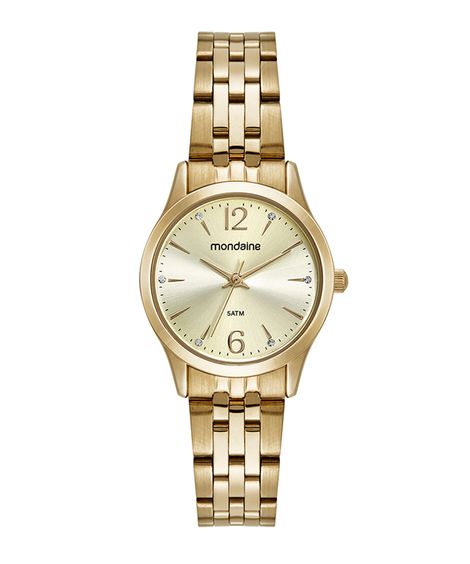 relógio mondaine analógico 32606lpmkde1kr dourado