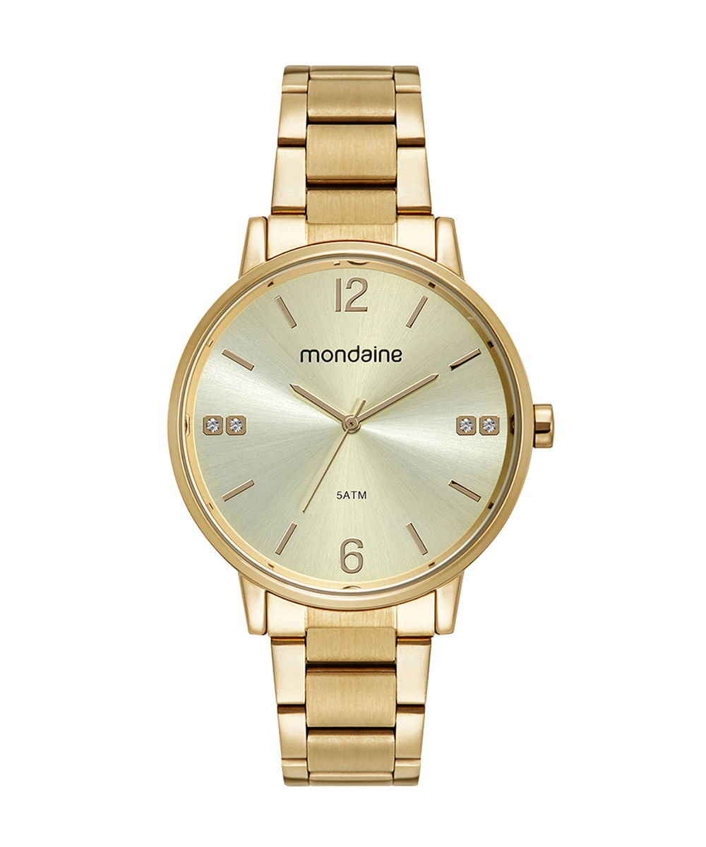 relógio mondaine analógico 32600lpmkde1kj dourado