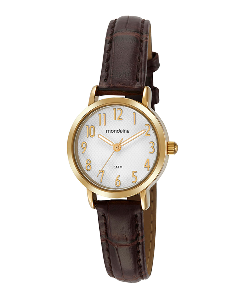 relógio mondaine analógico 99585lpmvdh2kj dourado